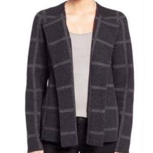 𝅺WINDOWPANE Plaid Open Front Cardigan